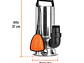 Bomba sumergible metálica para agua sucia Truper 12608 1-1/2HP  - Miniatura 2 | aztools.co