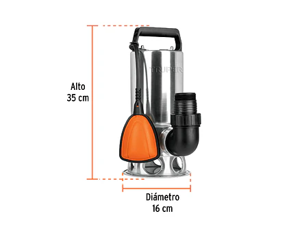Bomba sumergible metálica para agua sucia Truper 12607 1 HP  - Foto 2 | aztools.co