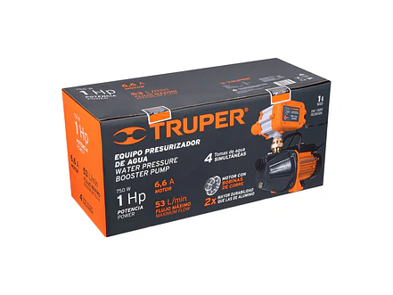Bomba Presurizadora Jet Truper 19397 1 HP 38m Altura con Control Automático 110V - Foto 8 | aztools.co