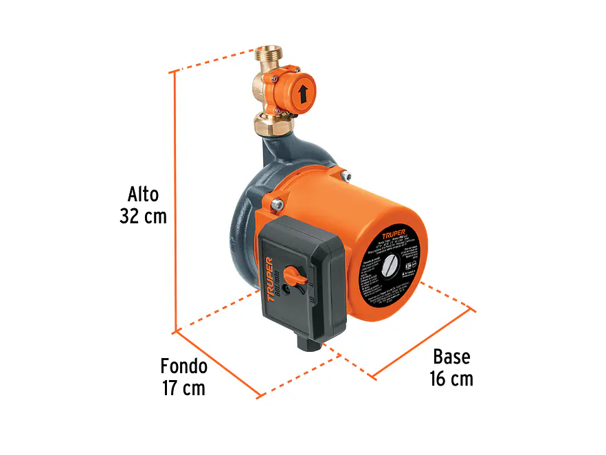 Bomba Presurizadora Truper 14637 1/3HP 12m - Foto 2 | aztools.co
