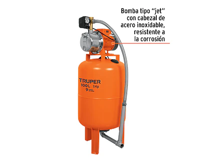 Bomba hidroneumática  Truper 12255 1 HP, 100 litros - Foto 3 | aztools.co