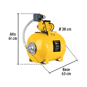 Bomba hidroneumática Pretul 20184 1/2 HP, 50 litros  