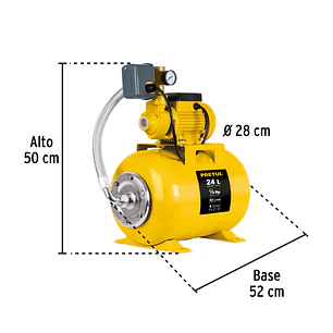 Bomba hidroneumática  Pretul 20183 1/2 HP, 24 L