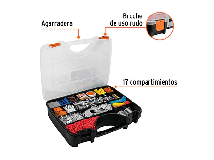 Organizador con 17 compartimentos Truper 19939 - Foto 3 | aztools.co