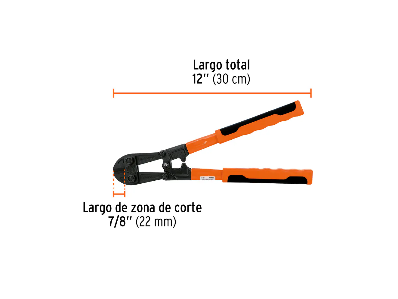 Cizalla cortapernos profesional 12
