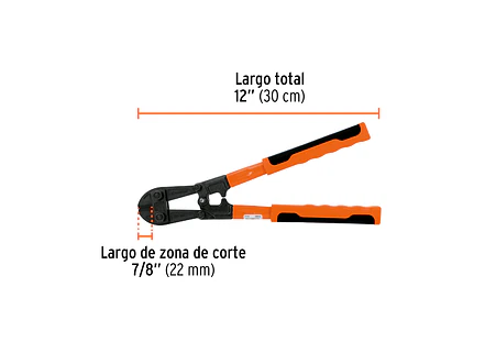 Cizalla cortapernos profesional 12