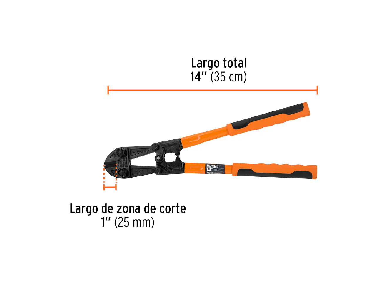 Cizalla cortapernos profesional 14