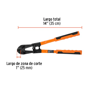 Cizalla cortapernos profesional 14