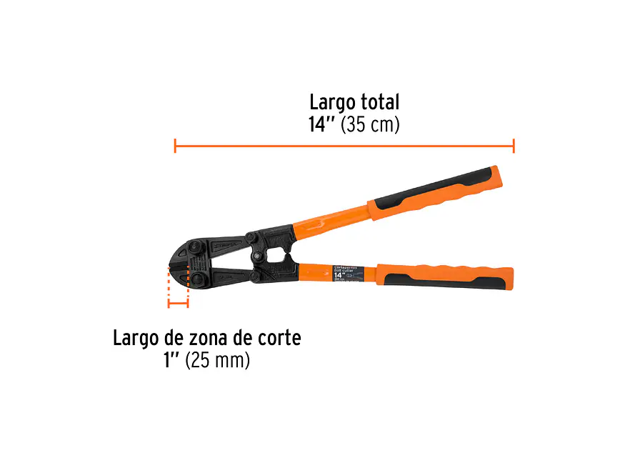 Cizalla cortapernos profesional 14