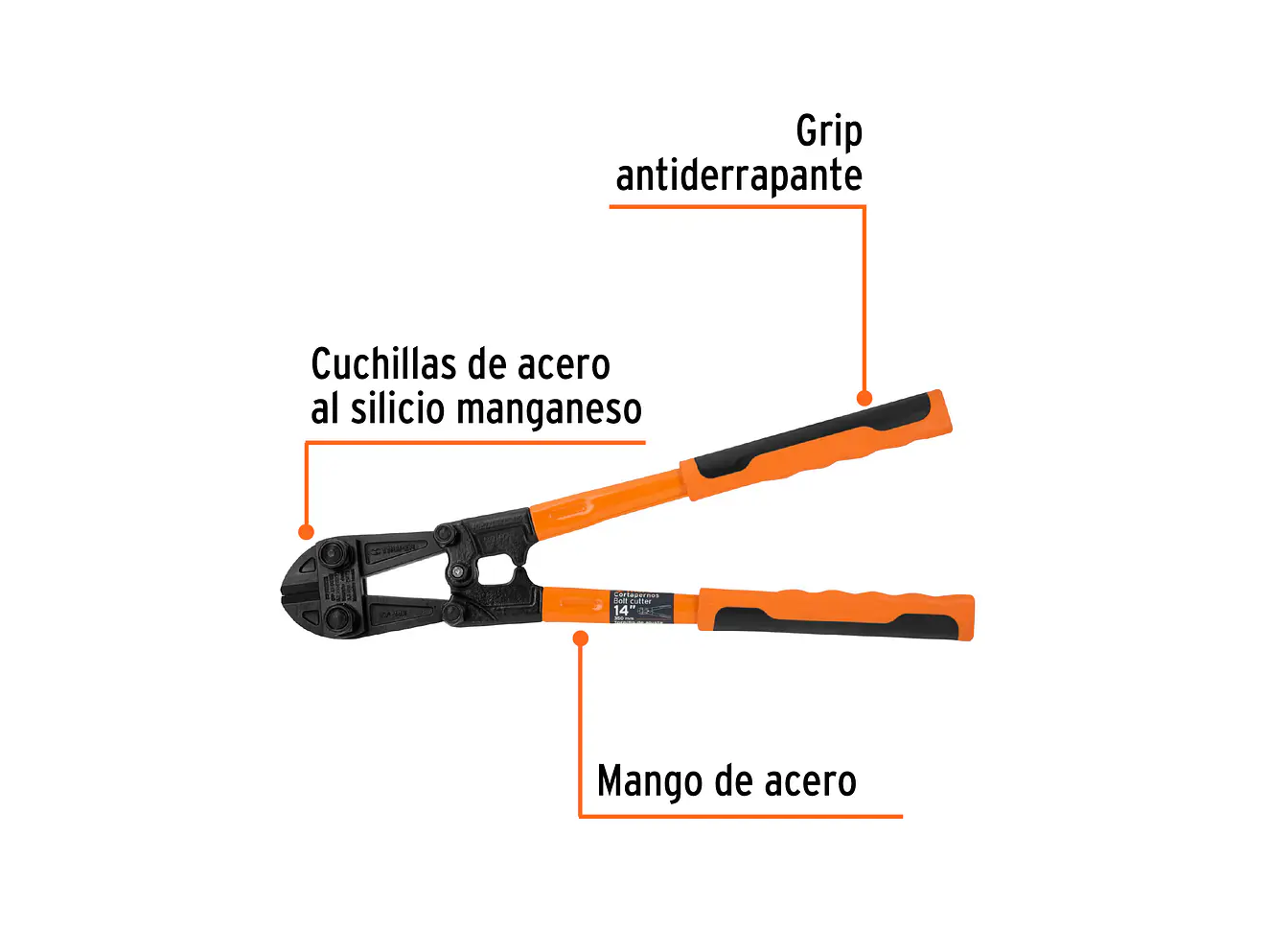 Cizalla cortapernos profesional 14