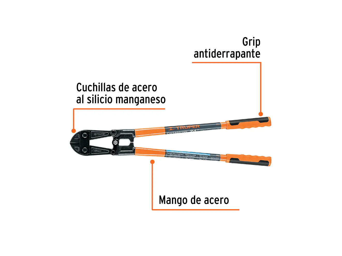 Cizalla cortapernos profesional 36