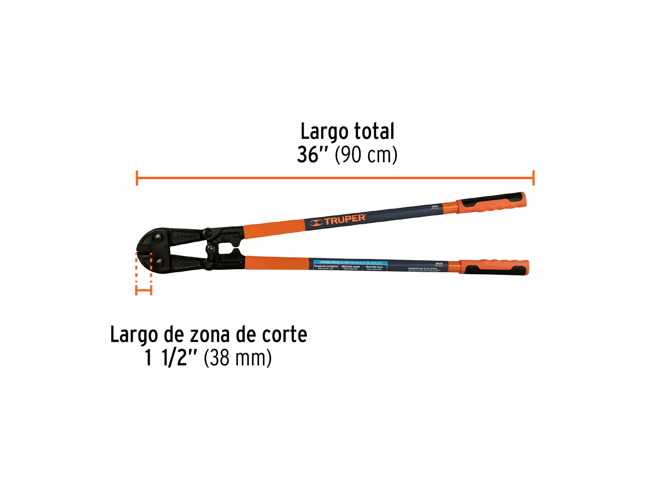 Cizalla cortapernos profesional 36