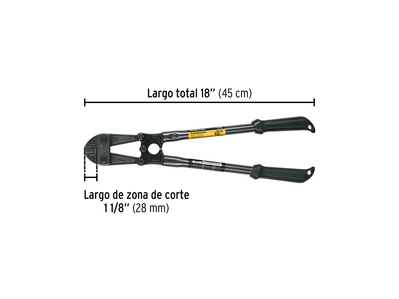 Cizalla cortapernos 18