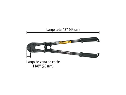Cizalla cortapernos 18