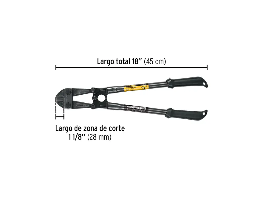 Cizalla cortapernos 18