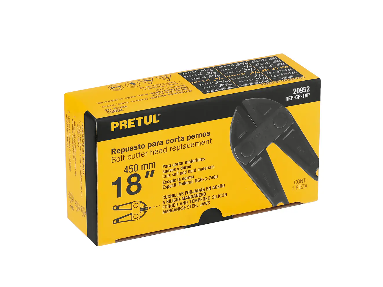 Repuesto de cuchilla para cizalla CP-18p PRETUL 20952 - Foto 5 | aztools.co