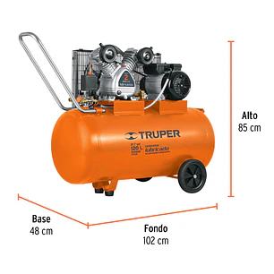 Compresor horizontal 120 L Truper 19359, 4 HP potencia máxima , 220 V