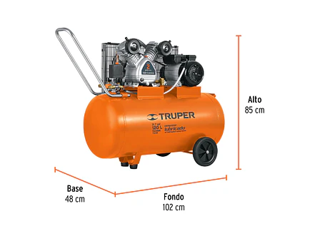 Compresor horizontal 120 L Truper 19359, 4 HP potencia máxima , 220 V