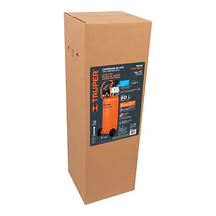 Compresor vertical Truper 15656, 80 L, 3-1/2 HP potencia máxima , 127V