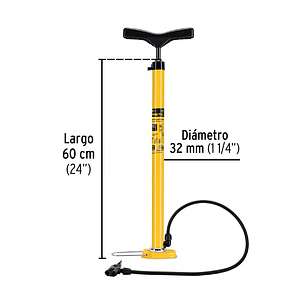 Bomba manual para inflar Pretul 21690, 80 PSI, 