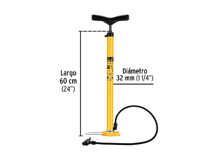 Bomba manual para inflar Pretul 21690, 80 PSI,  - Foto 2 | aztools.co