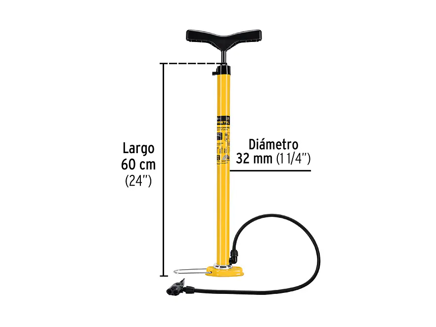 Bomba manual para inflar Pretul 21690, 80 PSI,  - Foto 2 | aztools.co