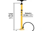 Bomba manual para inflar Pretul 21690, 80 PSI,  - Miniatura 2 | aztools.co