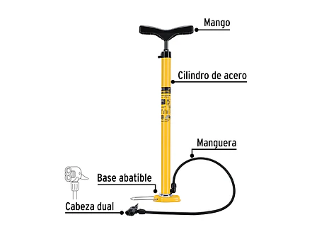 Bomba manual para inflar Pretul 21690, 80 PSI,  - Foto 3 | aztools.co