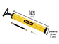 Mini bomba manual p/inflar balones,12