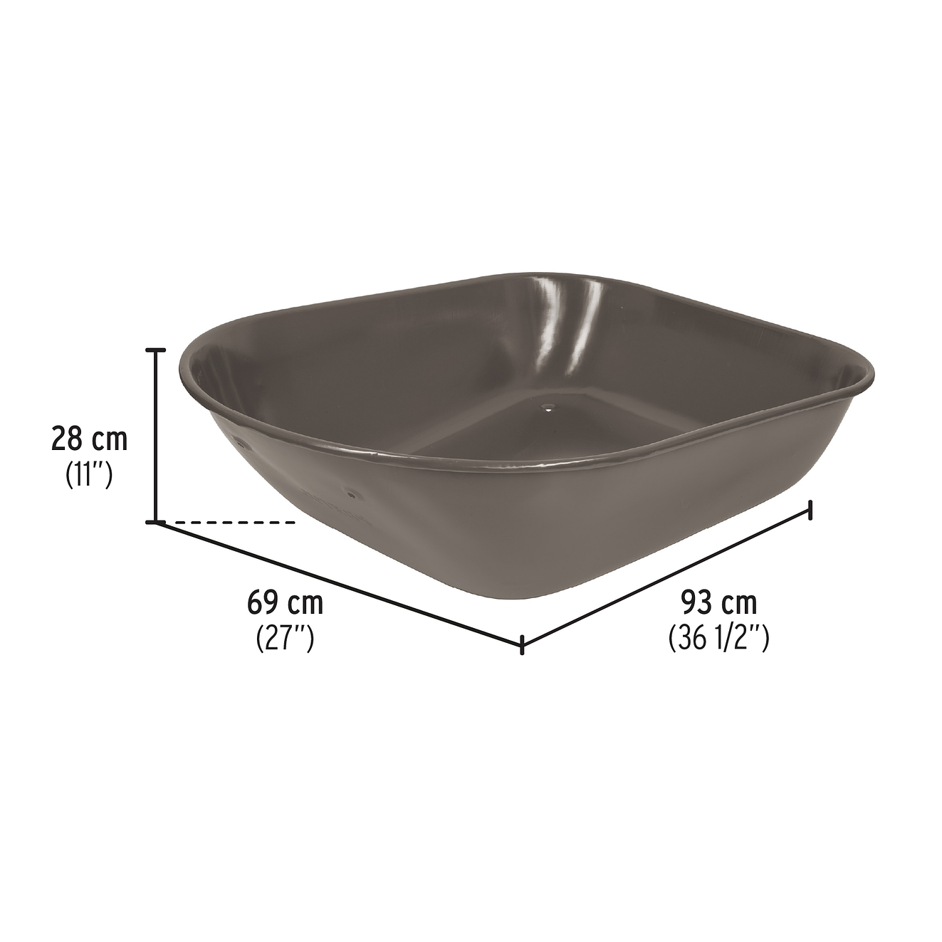 Carretilla 5.5 ft3 Pretul 20625, mangos de madera 1-1/2