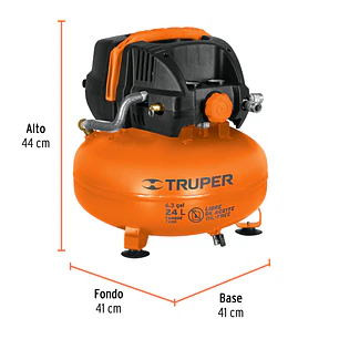 Compresor De Aire 24 Lts Truper 13830 Libre Aceite Comp-24s