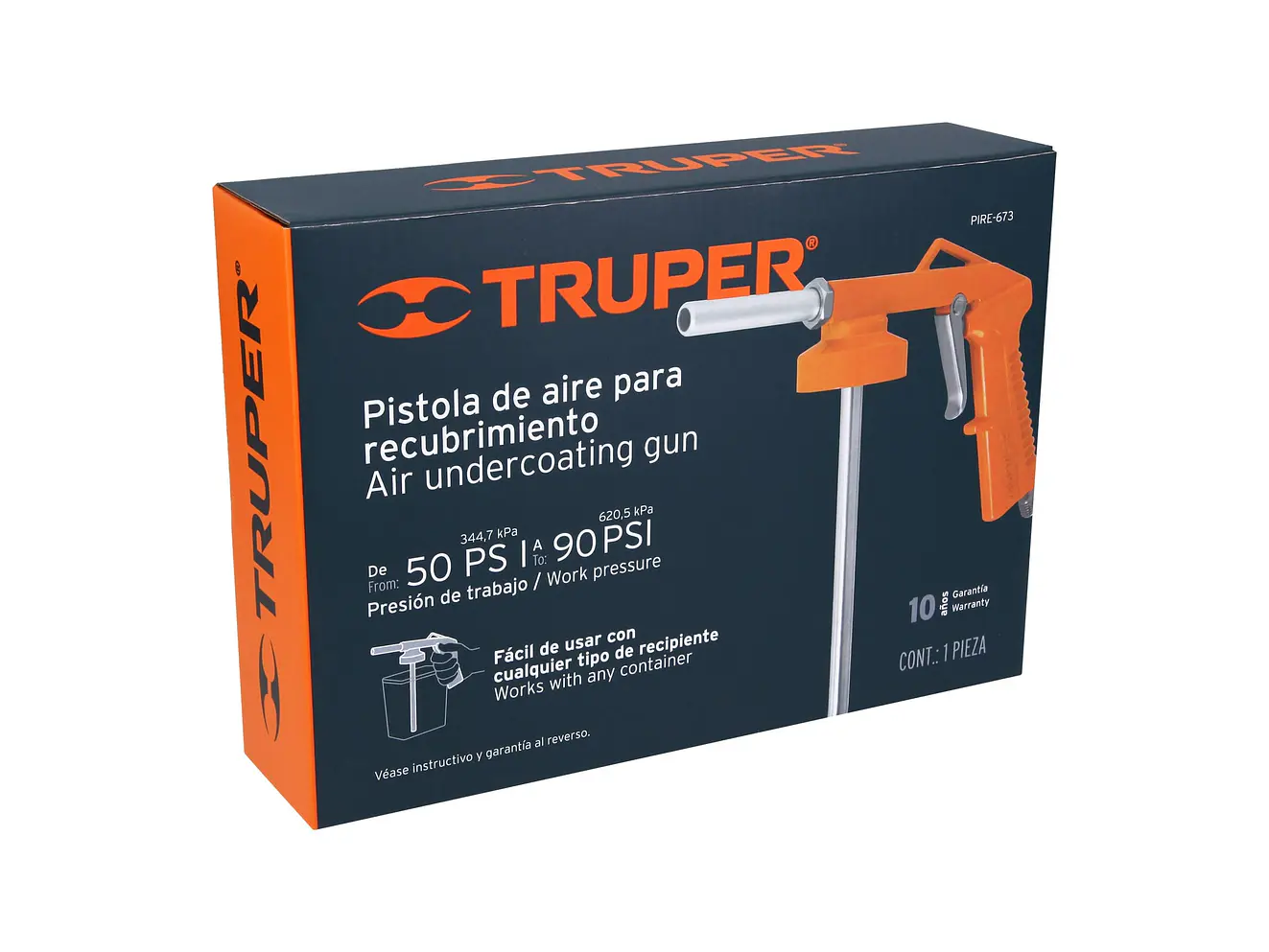 Pistola para recubrimiento sólo cuerpo Truper 19232 - Foto 3 | aztools.co