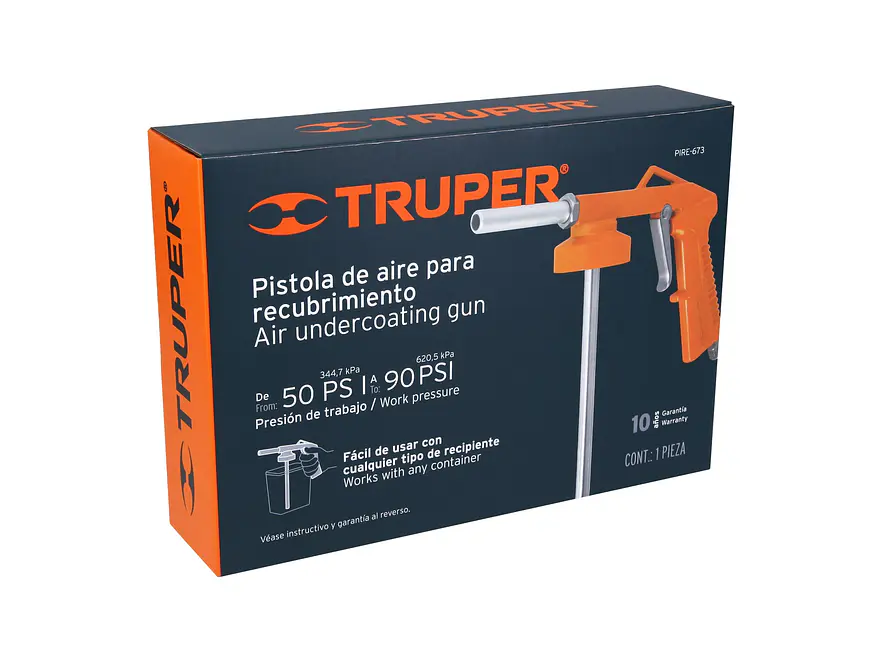 Pistola para recubrimiento sólo cuerpo Truper 19232 - Foto 3 | aztools.co