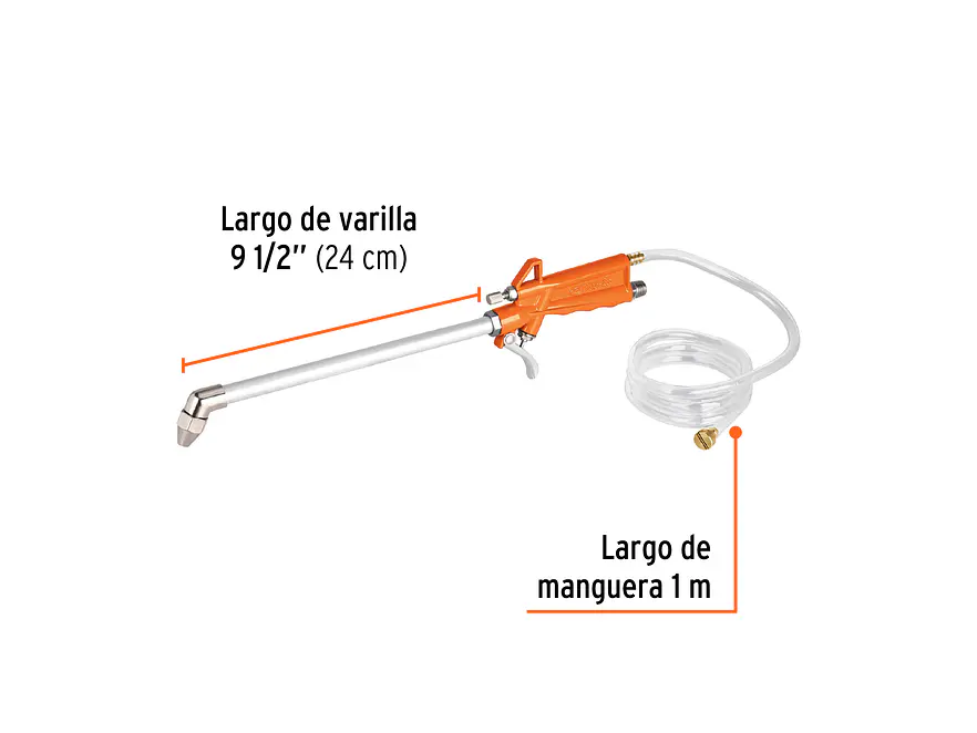 Pistola para limpieza de máquinas Truper 19237, cuerda 1/4 npt  - Foto 3 | aztools.co