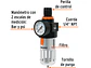 Filtro y regulador de aire 1/4 npt Truper 18238 - Miniatura 2 | aztools.co