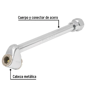 Inflador de cabeza doble, metálico, 1/4 NPT, Pretul 21694