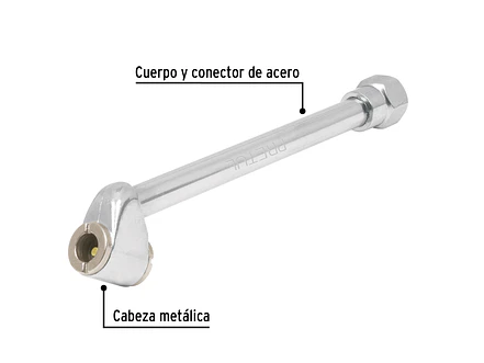 Inflador de cabeza doble, metálico, 1/4 NPT, Pretul 21694 - Foto 2 | aztools.co