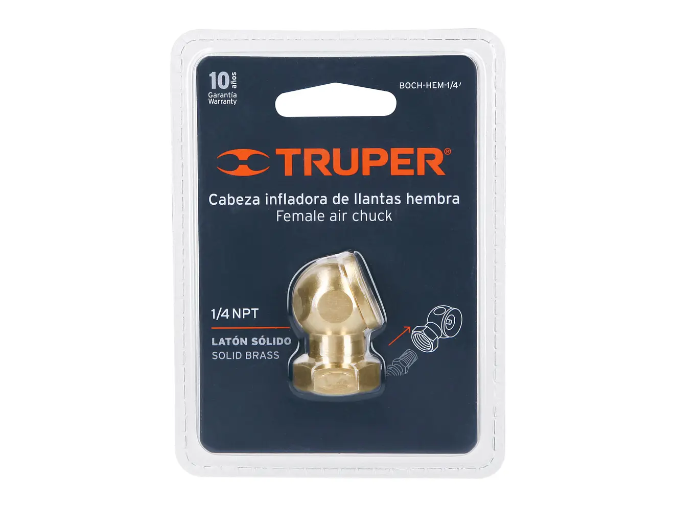 Cabeza infladora de ruedas, hembra TRUPER 19088 - Foto 3 | aztools.co