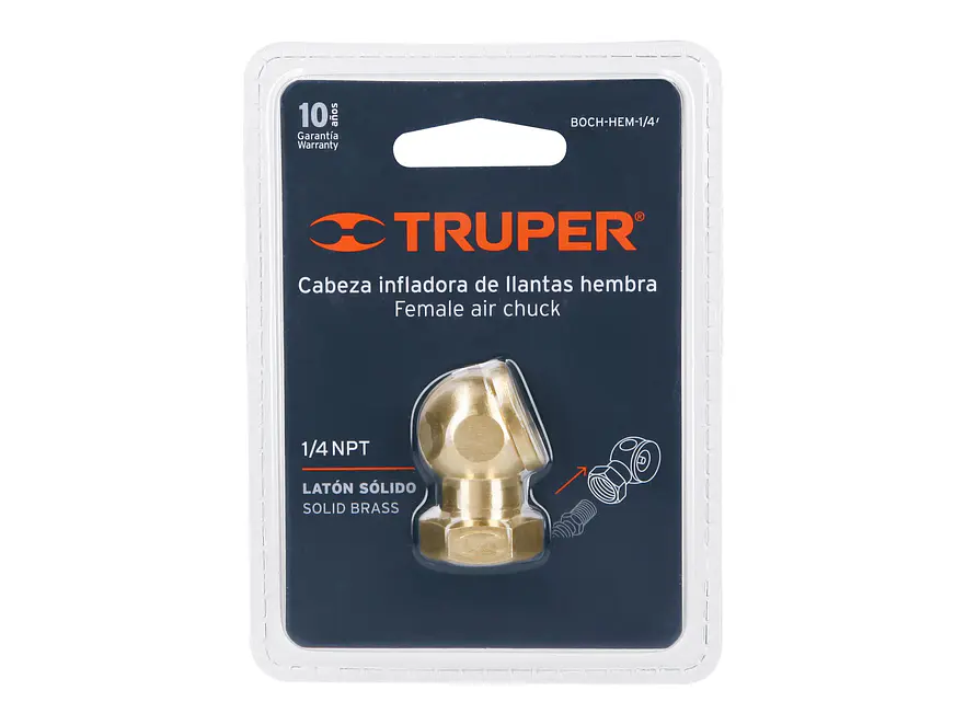 Cabeza infladora de ruedas, hembra TRUPER 19088 - Foto 3 | aztools.co