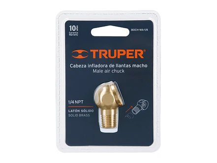 Cabeza infladora de ruedas, macho TRUPER 19087 - Foto 3 | aztools.co