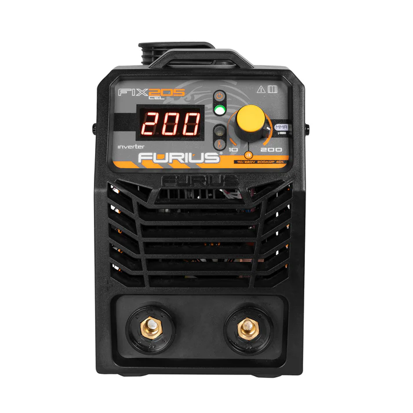 Soldadora Inversora FURIUS FIX 205 CEL | 200A | 110/220V | Soldador Multiproceso 4