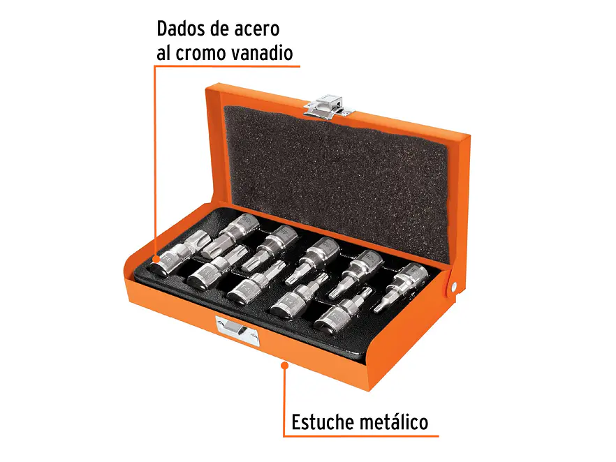 Juego de Copas Torx de 3/8