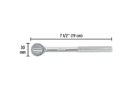 Ratchet cabeza redonda mando 3/8
