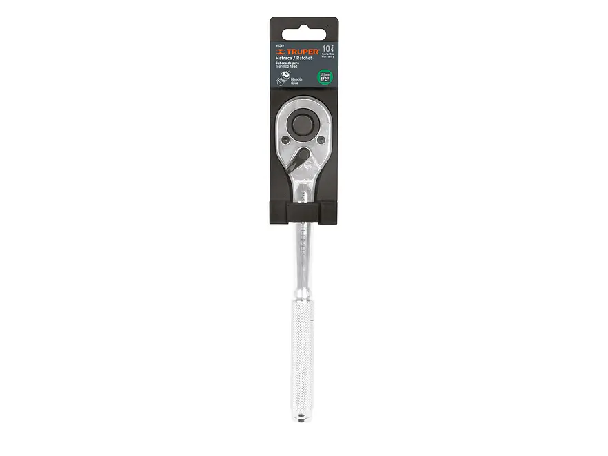 M-1249 Ratchet liberación rápida, cabeza de pera Truper 13410, mando 1/2