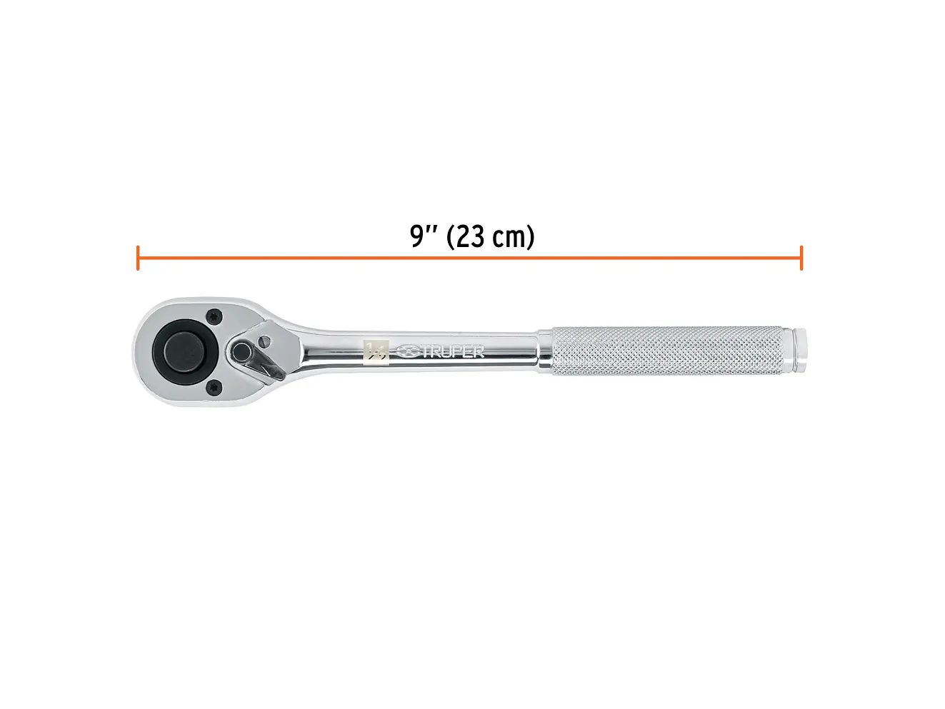 M-1249 Ratchet liberación rápida, cabeza de pera Truper 13410, mando 1/2