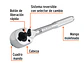 Ratchet doble, mando 3/8