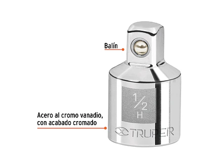 Adaptador para ratchet de mando 1/2