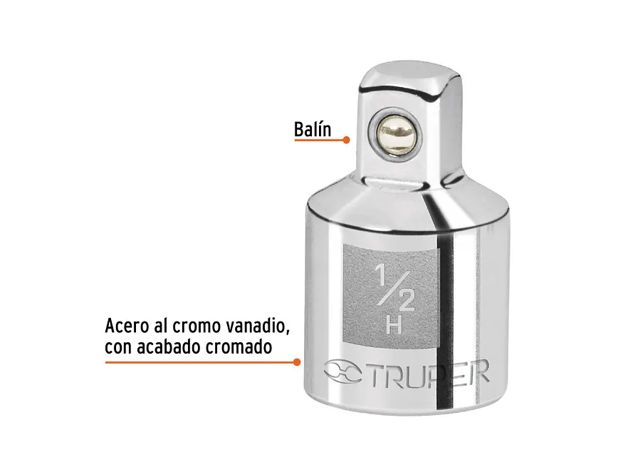 Adaptador para ratchet de mando 1/2
