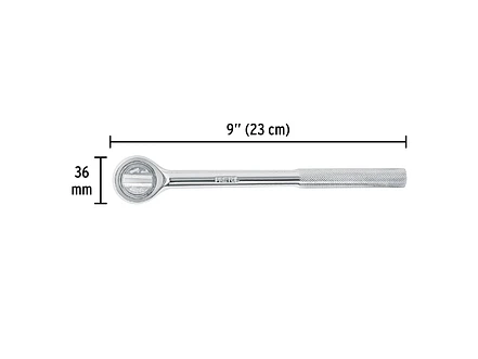 Ratchet cabeza redonda mando 1/2