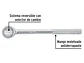 Ratchet cabeza redonda mando 1/2